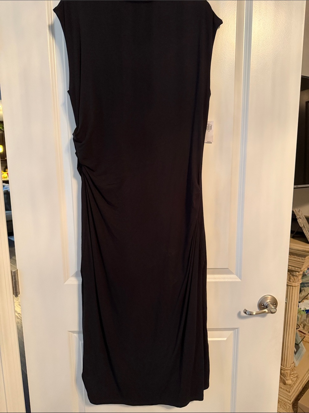 Old Navy Classic Black Sleeveless Women’s Dress - Elegant Gathered Side Detail